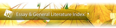 Essay & General Literature Index