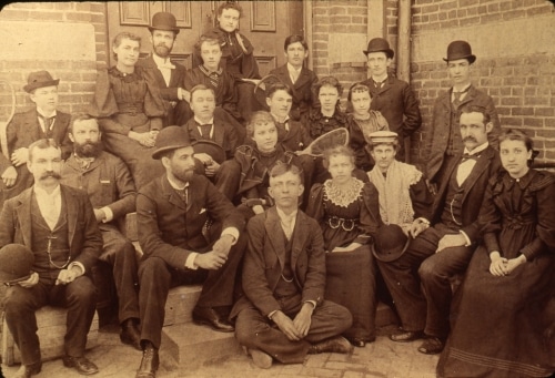 LaPorte High School faculty and seniors 1894