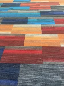 close-up view of carpet in Youth Services area