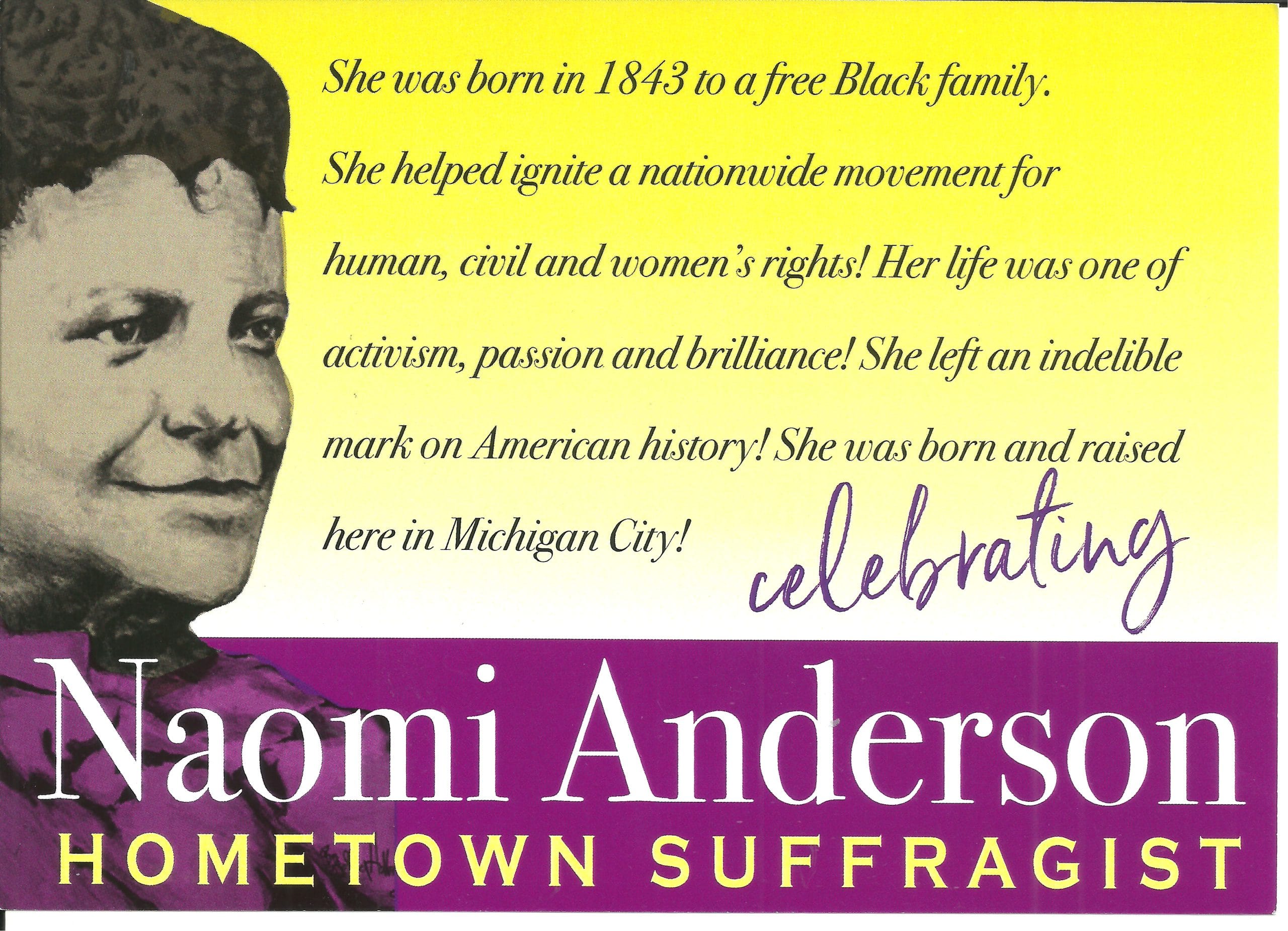 Naomi Anderson, Hometown Suffragette
