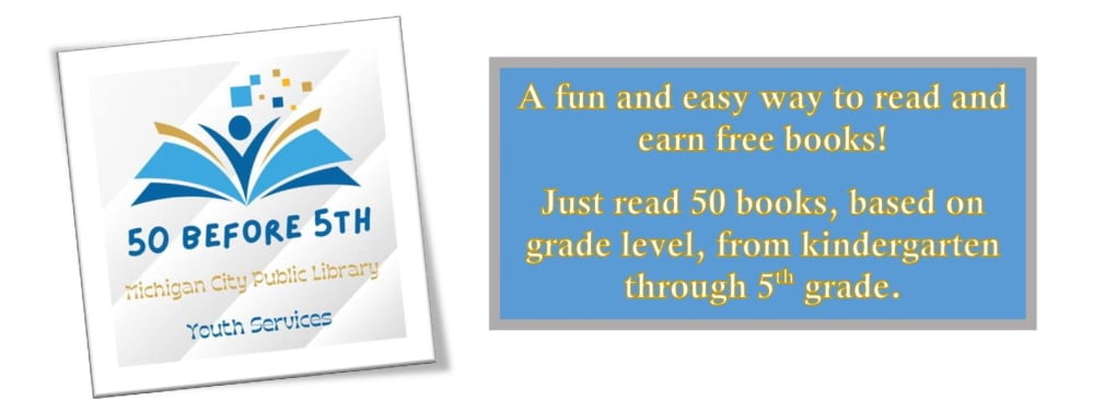 50 Before 5th logo - a fun and easy way to read and earn free books