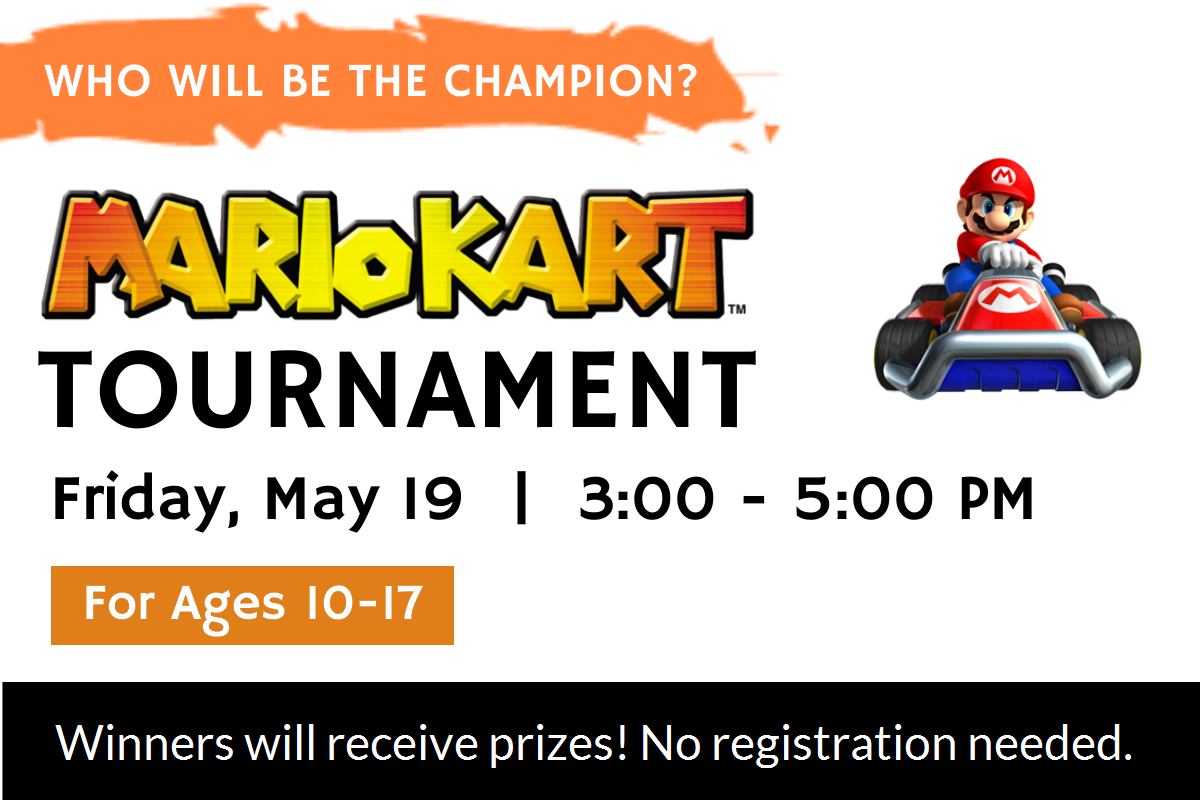 Rev your engines and race to Victory for our Mario Kart Tournament