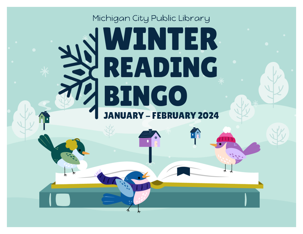 Winter Reading Bingo, January-February 2024